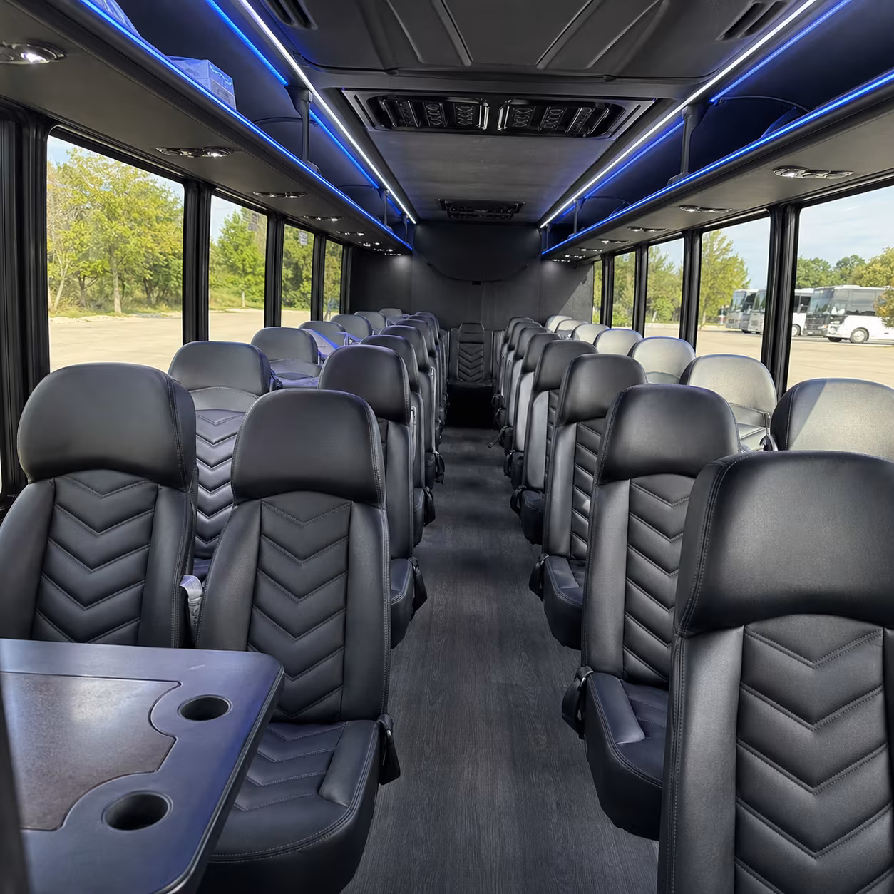 brooklyn park 28 passenger minibus inside