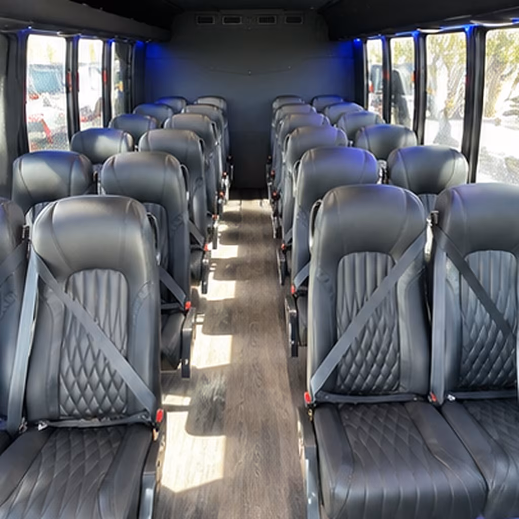 brooklyn park 28 passenger minibus interior