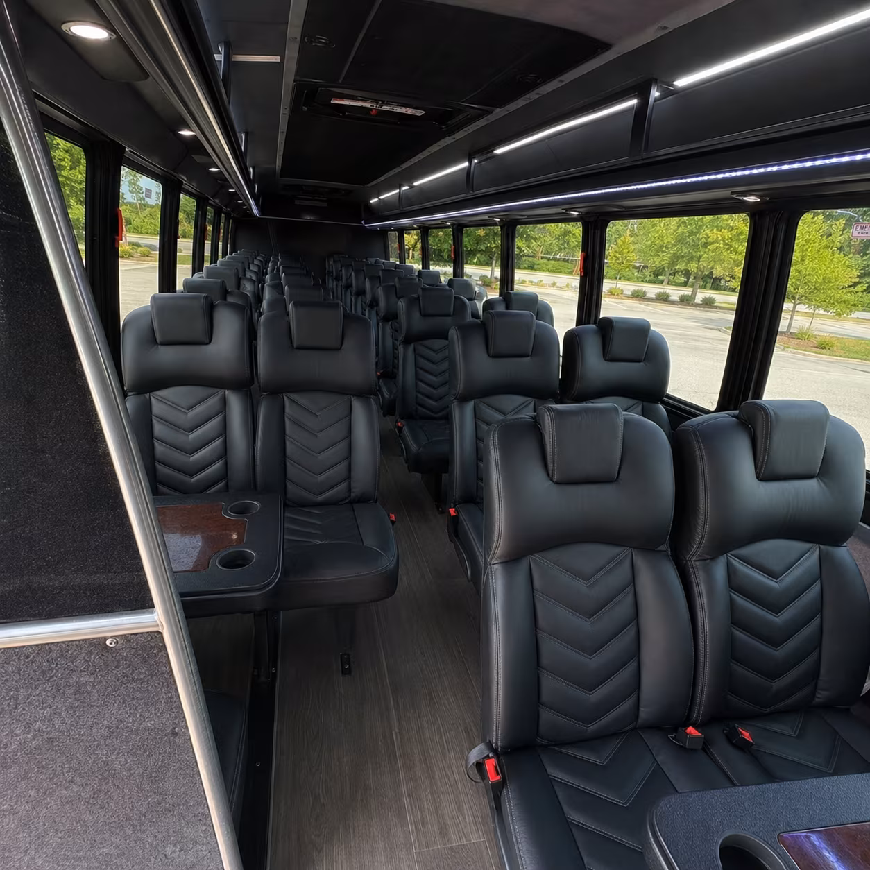 brooklyn park 30 passenger minibus inside