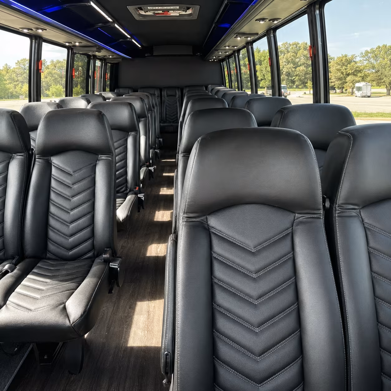 brooklyn park 35 passenger minibus interior