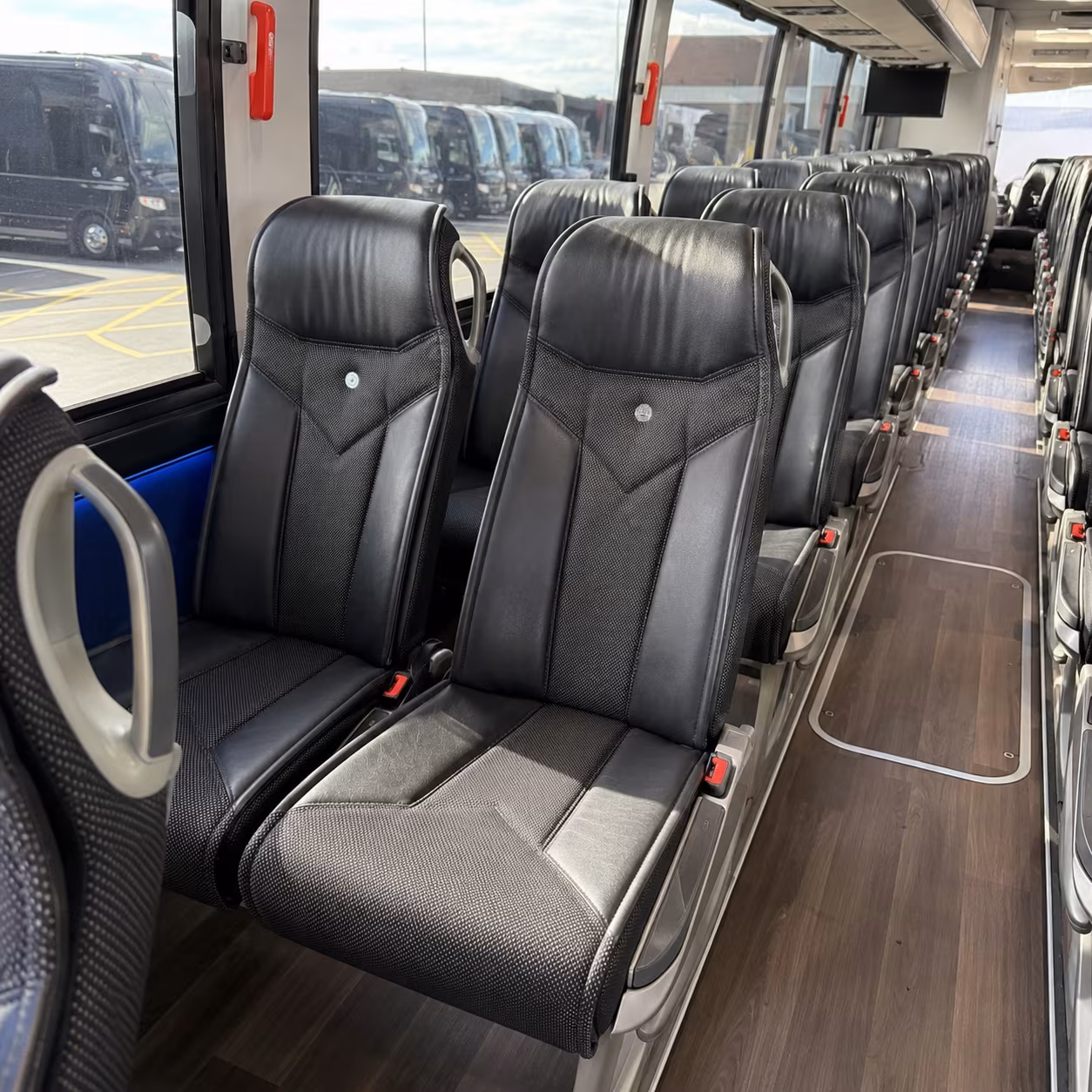 brooklyn park 40 passenger charter bus interior