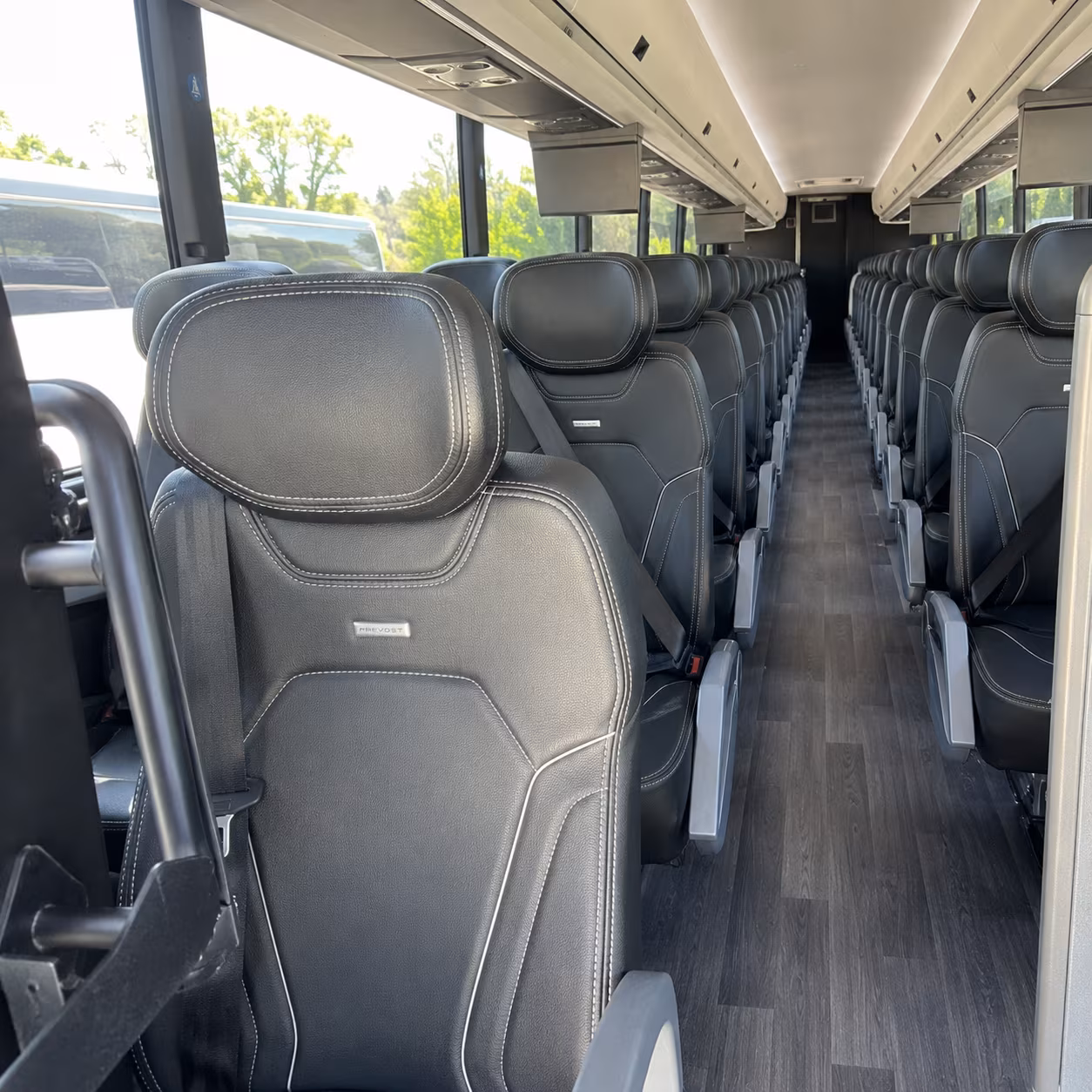brooklyn park 47 passenger charter bus interior