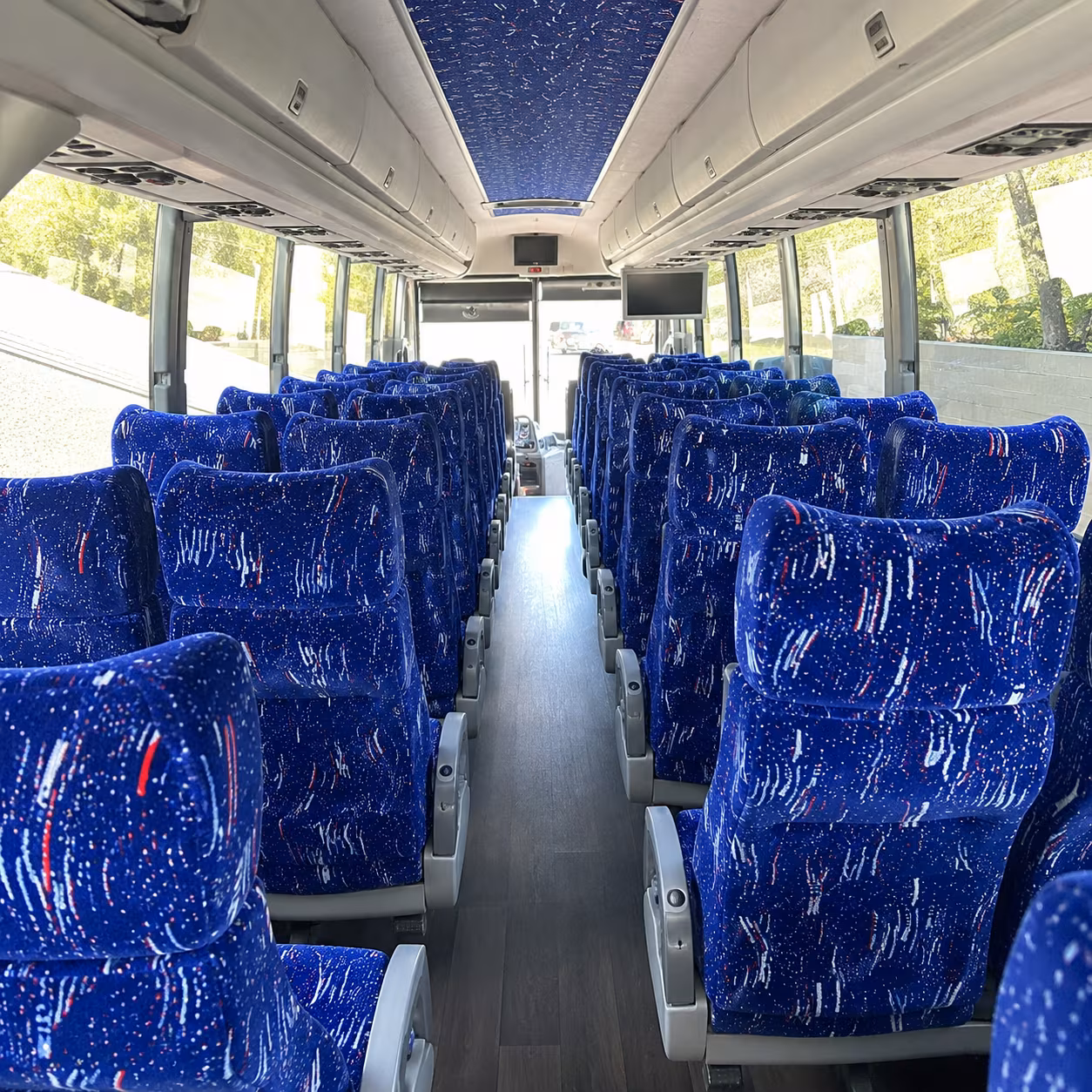brooklyn park 50 passenger charter bus interior