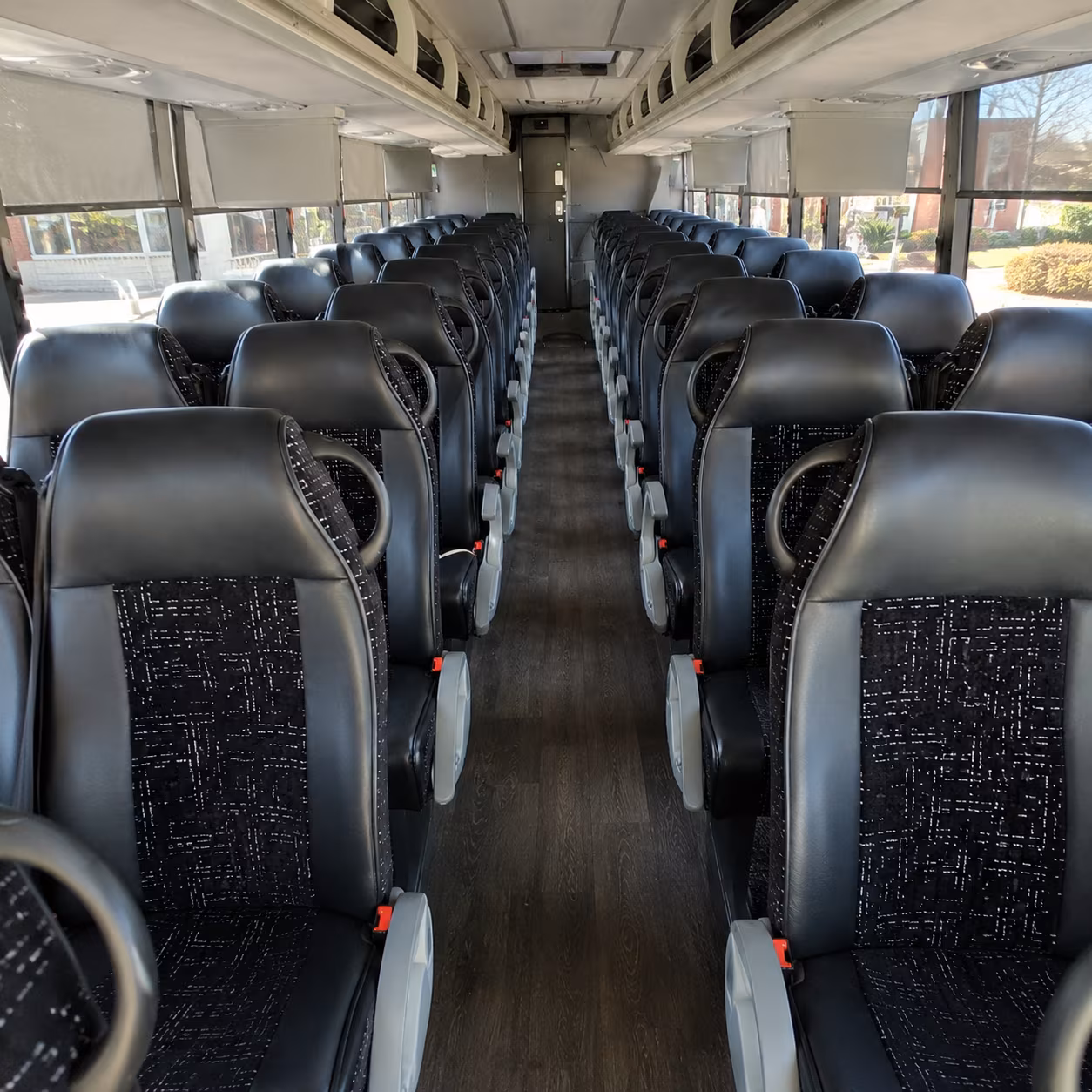 brooklyn park 54 passenger charter bus inside