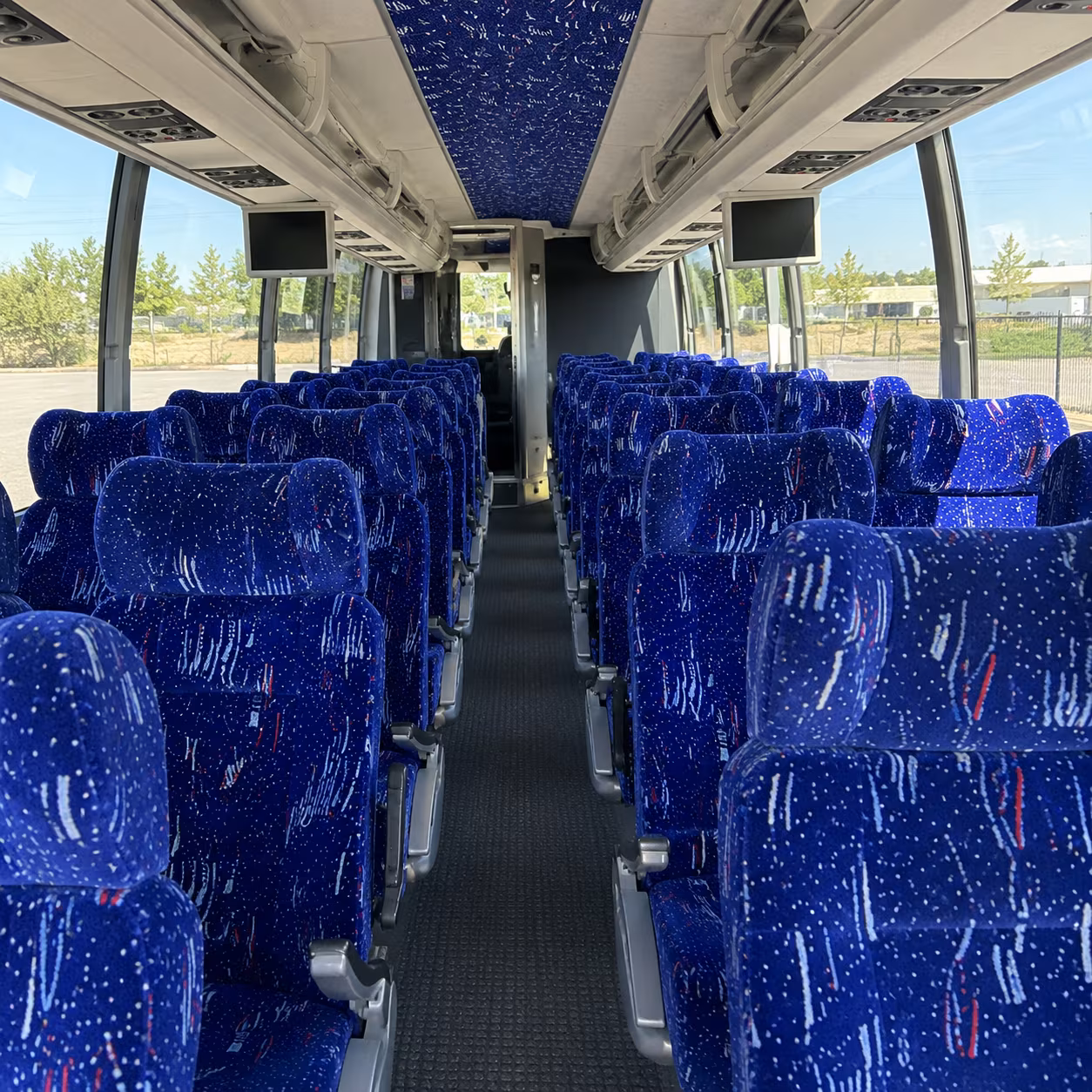 brooklyn park 54 passenger charter bus interior