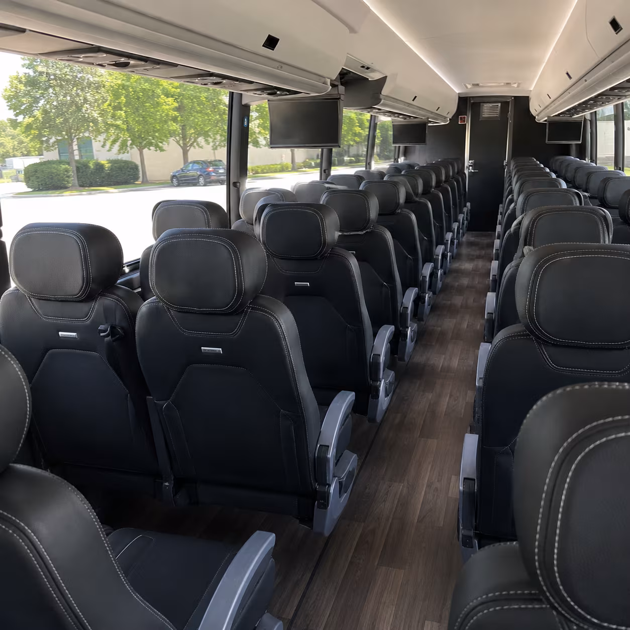 brooklyn park 56 passenger charter bus interior